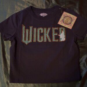 Wicked movie merch crop top rhinestone top